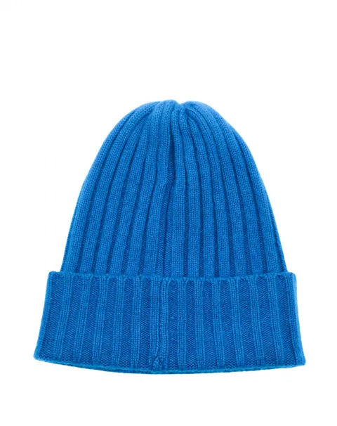 Blue cashmere beanie