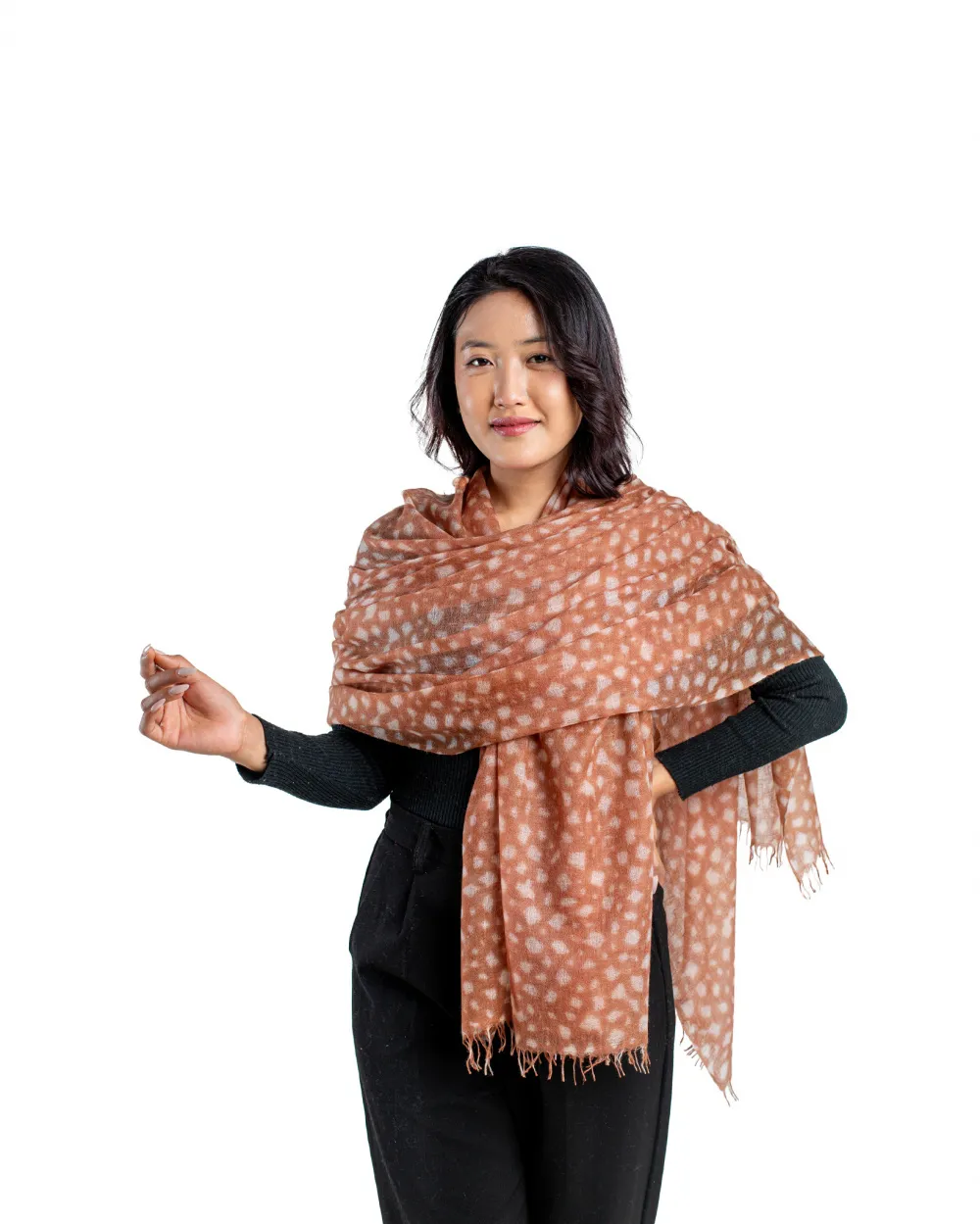 Amber Dusk Printed Cashmere Wrap