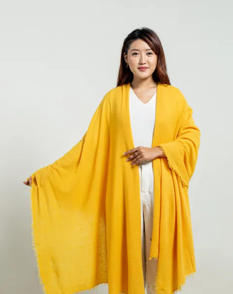 Mustard Cashmere wrap