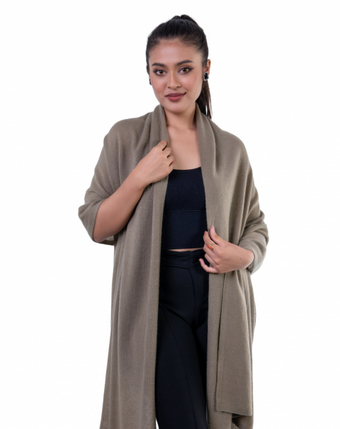 buy taupe cashmere scarf