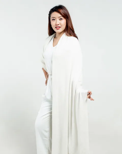 Ivory Cashmere Wrap For women