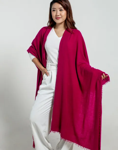 best hot pink cashmere wrap