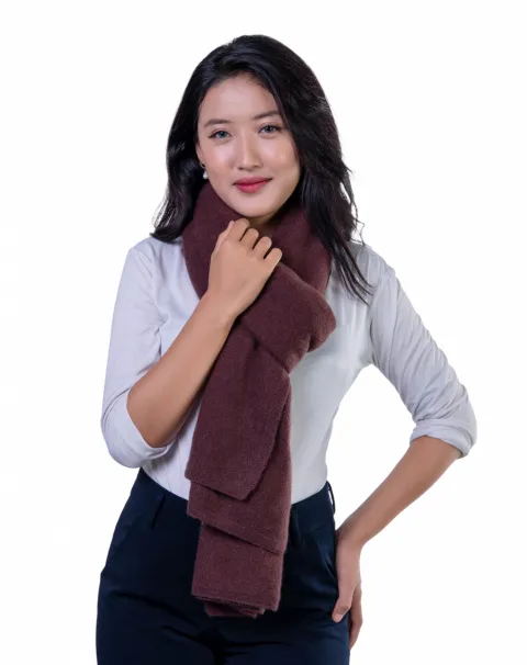 Buy Brown cashmere scarf