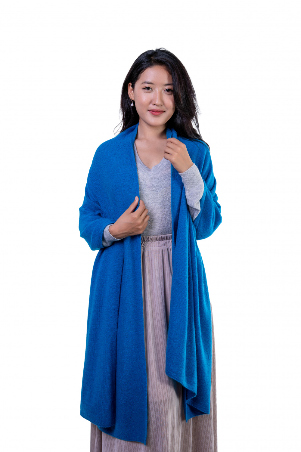 Best blue cashmere scarf