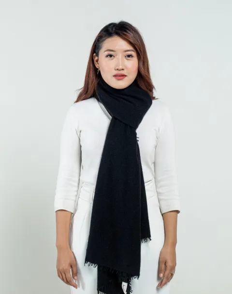 Black Cashmere scarf For Women