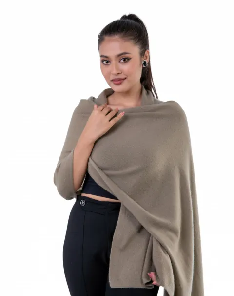 taupe cashmere scarf