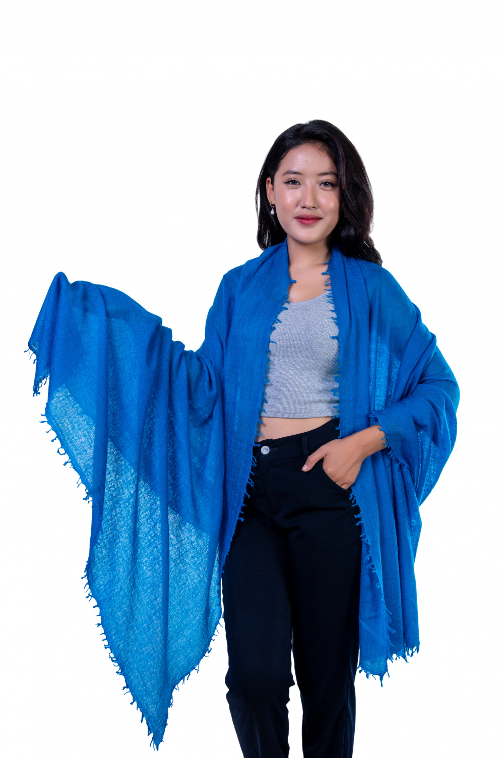 Elegant and Versatile Cashmere Wrap.