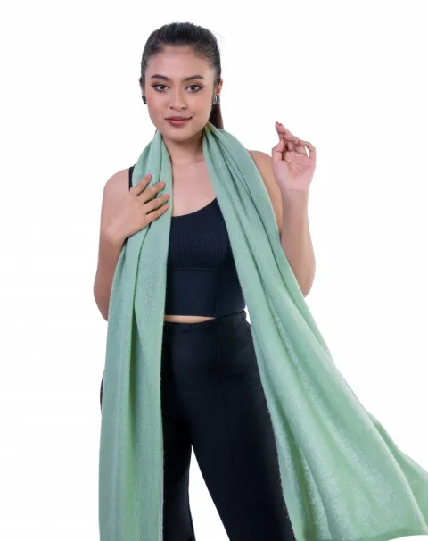 sage green cashmere scarf