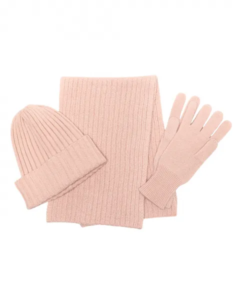 cashmere winter bundle in dusty rose