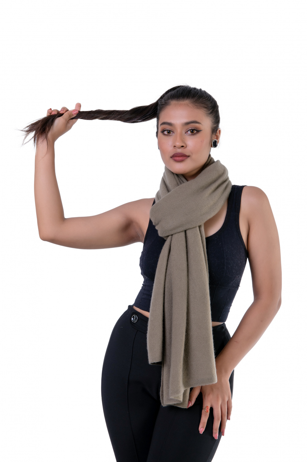 best taupe cashmere scarf