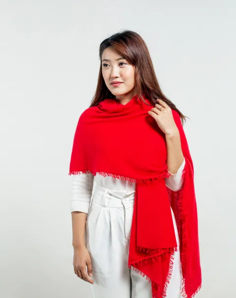 Women molten lava cashmere stole