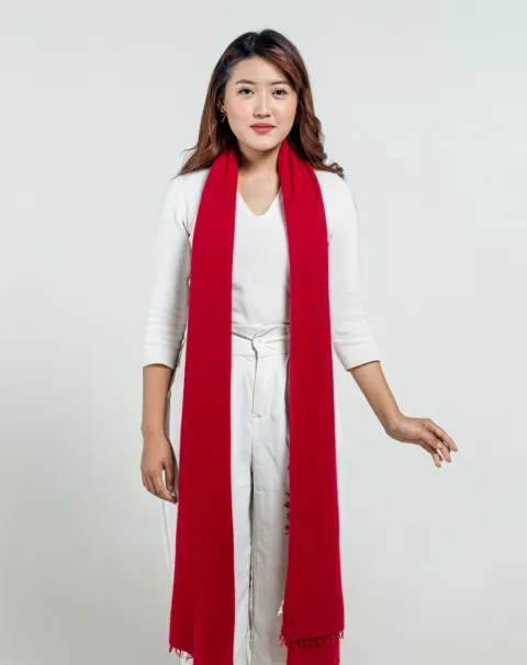 Best Red cashmere scarf