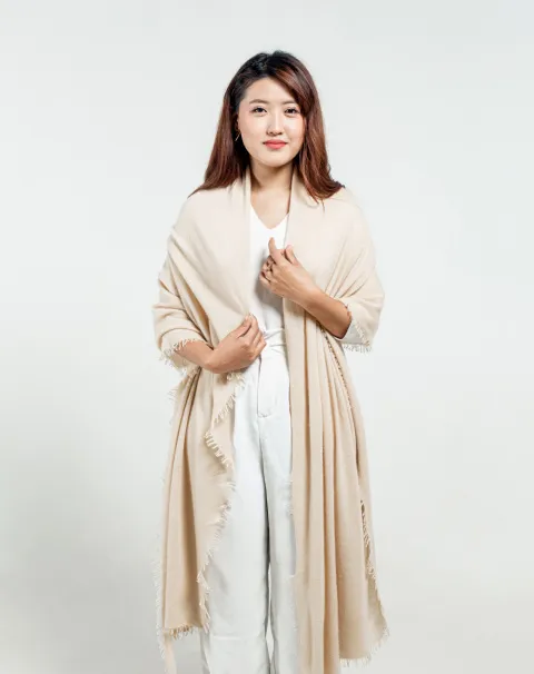 Best Beige Cashmere Stole