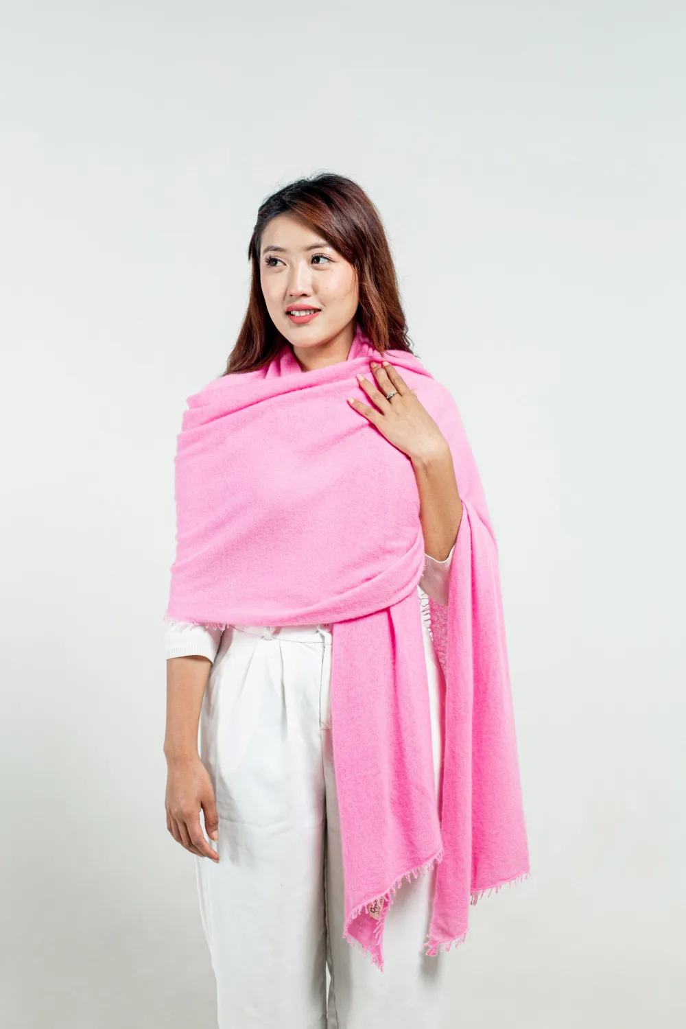 Baby Pink Cashmere Stole