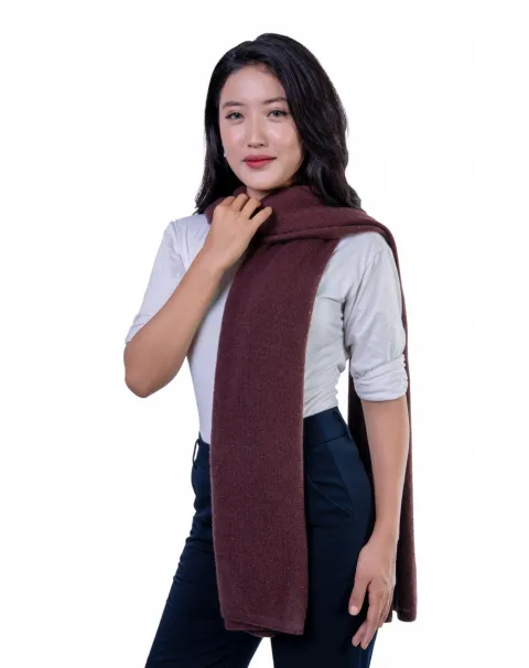 stylish brown cashmere scarf