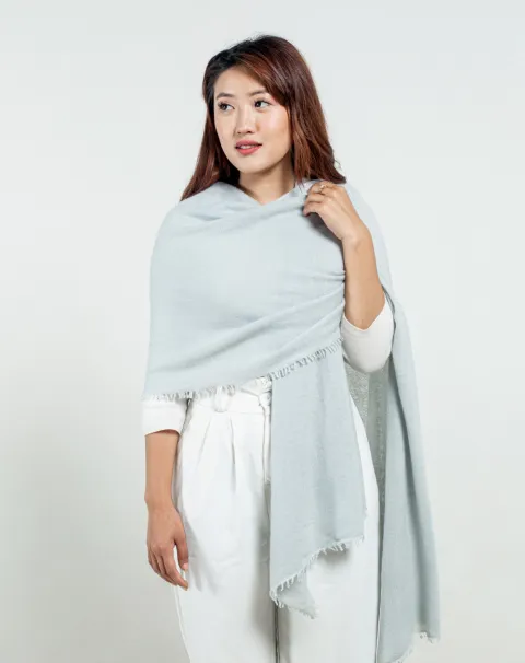 Gray Cashmere stole