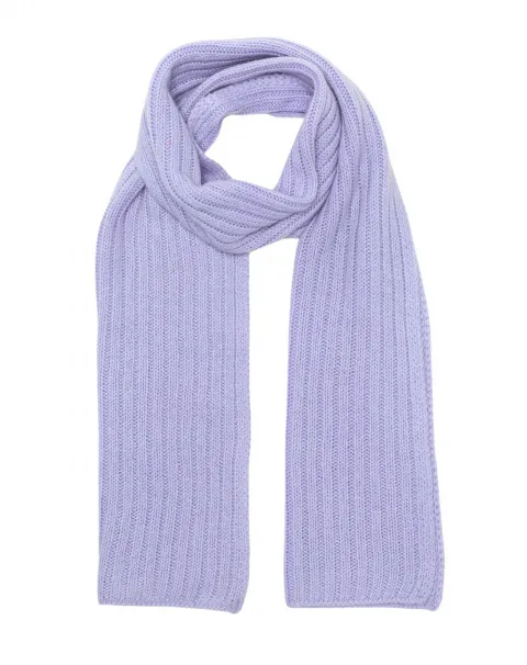 Soft Lavender knitted cashmere scarf