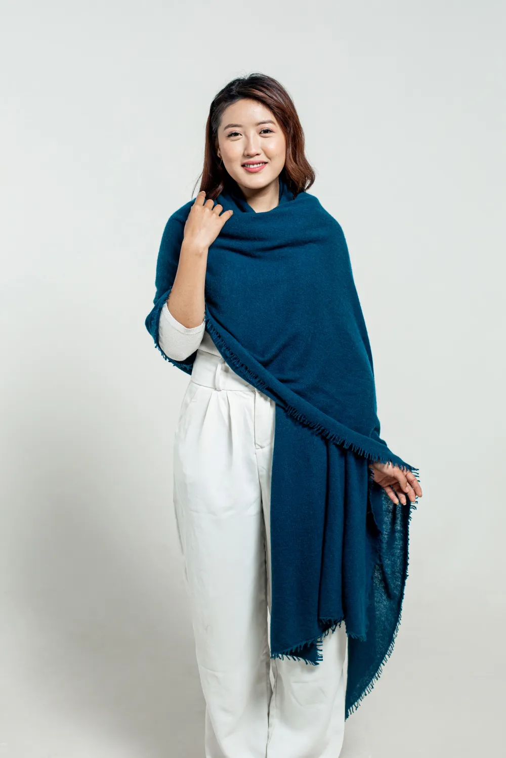 Dark Blue Cashmere Wrap