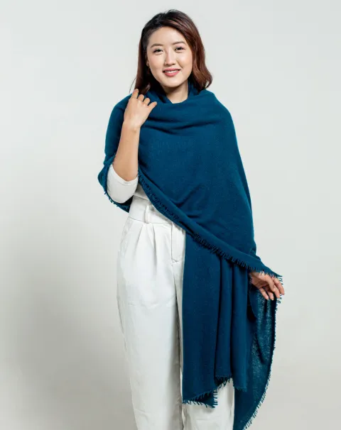 Dark Blue Cashmere Wrap