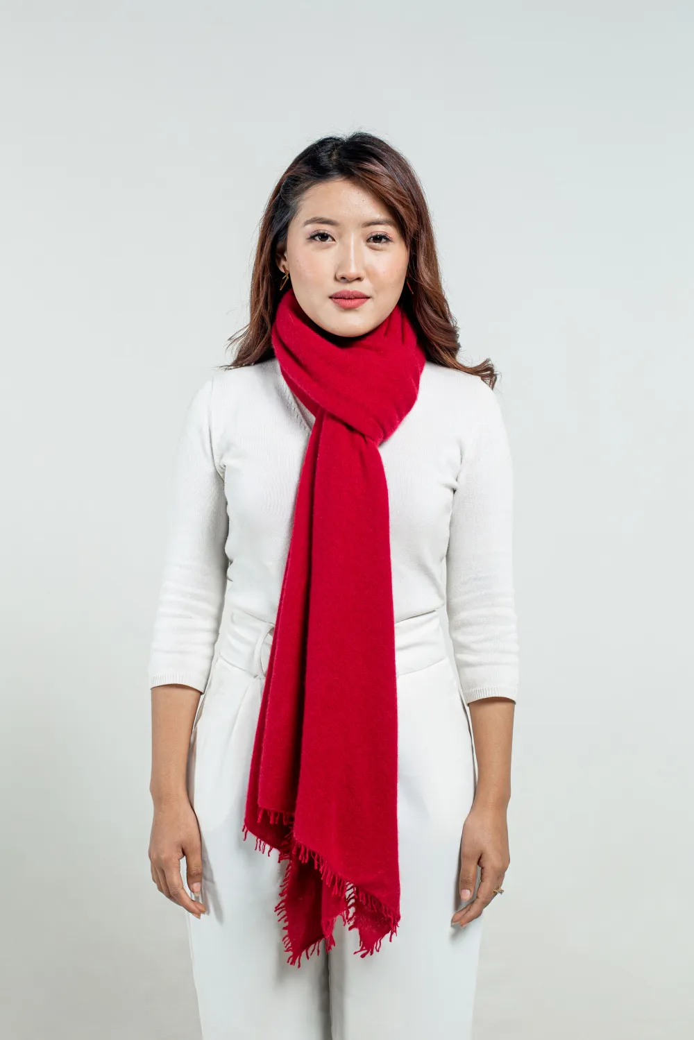 Red Cashmere Scarf