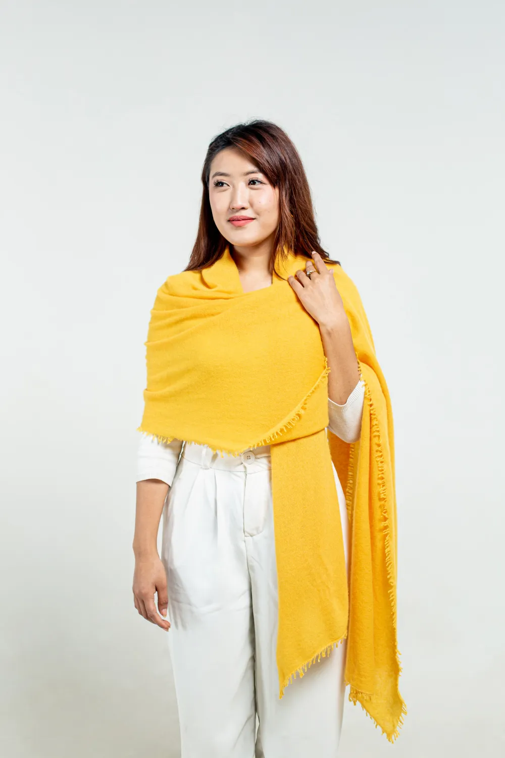 Mustard Cashmere Stole