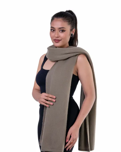 taupe cashmere scarf women