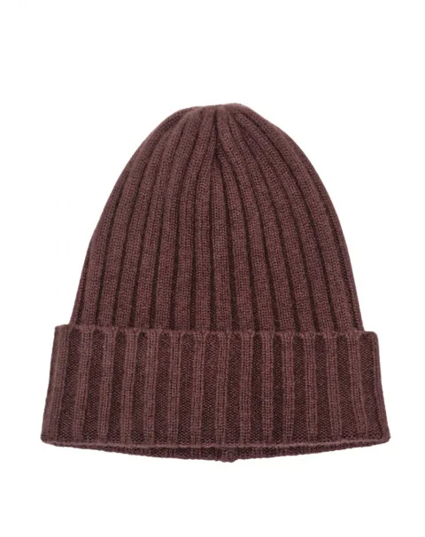 deep plum cashmere hat