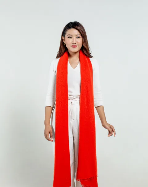 Women Dragon Fire Cashmere Wrap