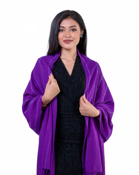 lavender cashmere scarf for women