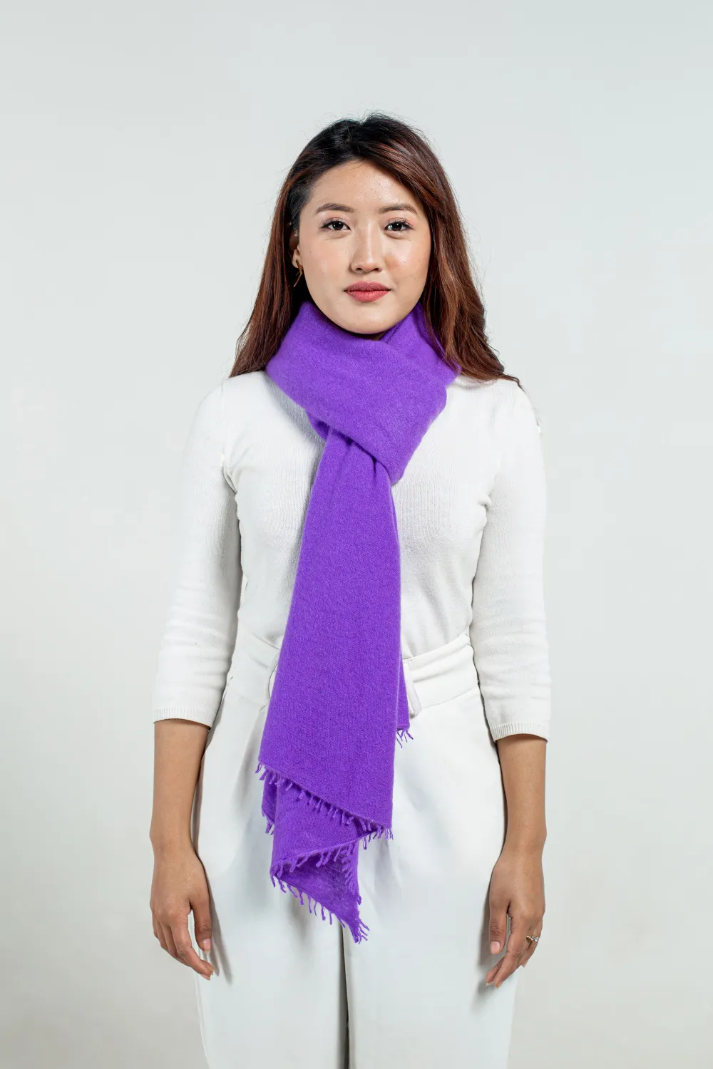 lavender cashmere scarf