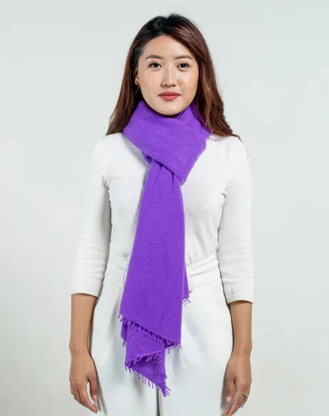 lavender cashmere scarf